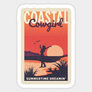 Coastal Cowgirl Summertime Dreamin' Sticker